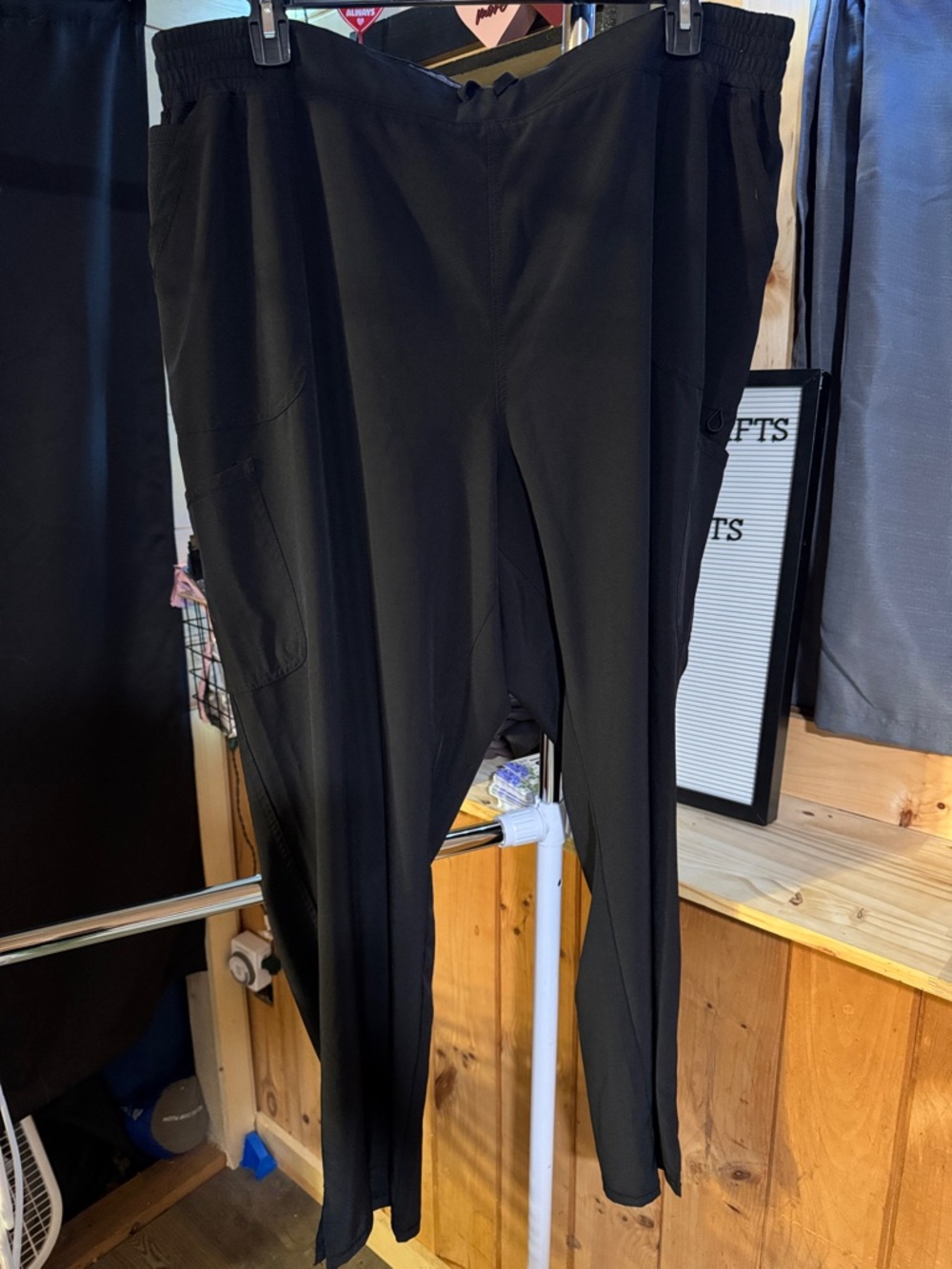 Scrubstar Women's Straight Leg Scrub Pants in Black